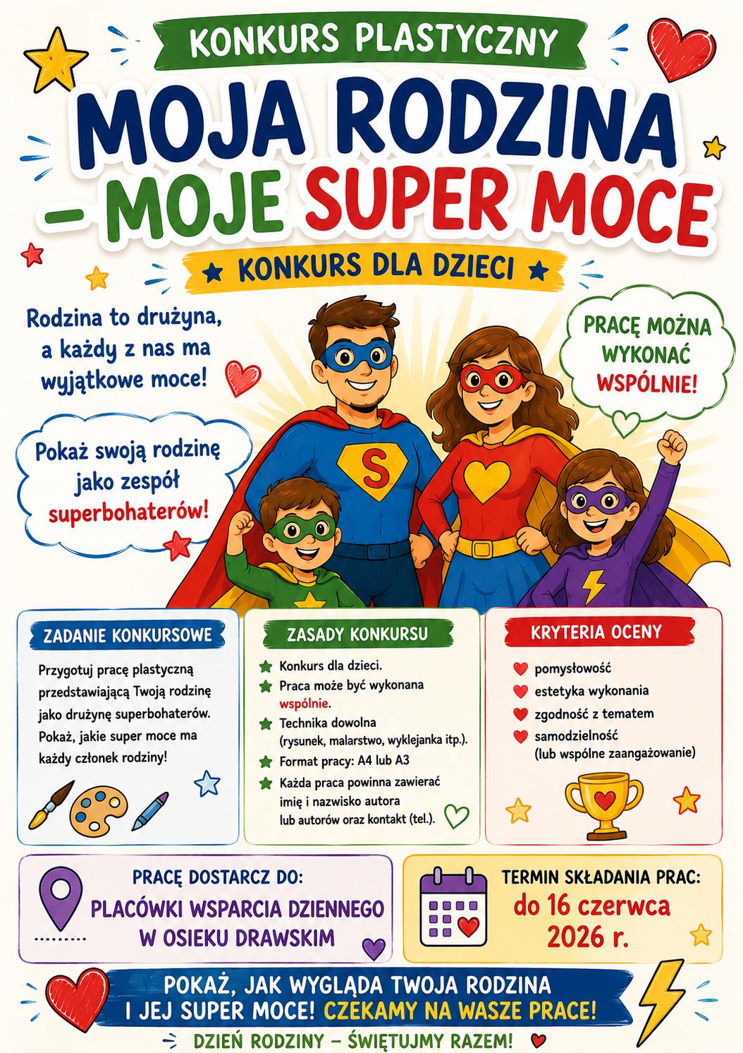 plakat o&nbsp;konkursie plastycznym