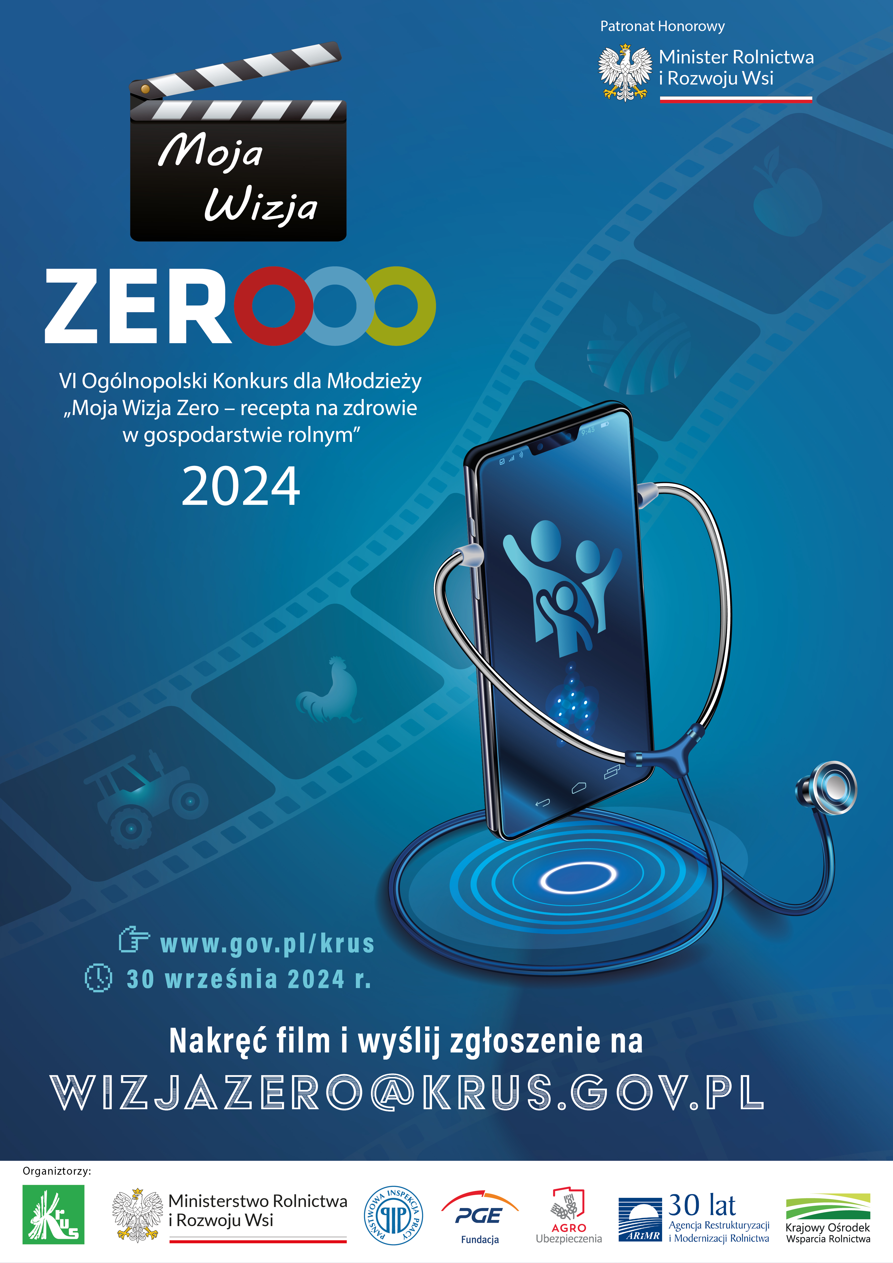  VI edycji Ogólnopolskiego Konkursu dla Młodzieży „Moja Wizja Zero  - recepta  na zdrowie w gospodarstwie rolnym