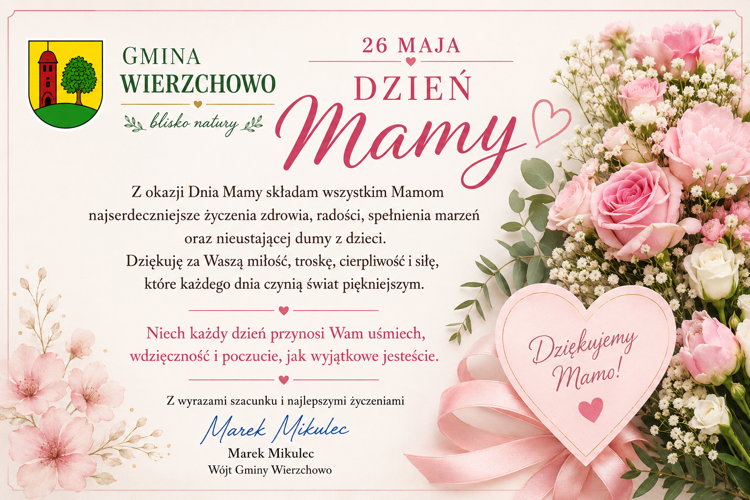 życzenia z&nbsp;okazji Dnia Matki