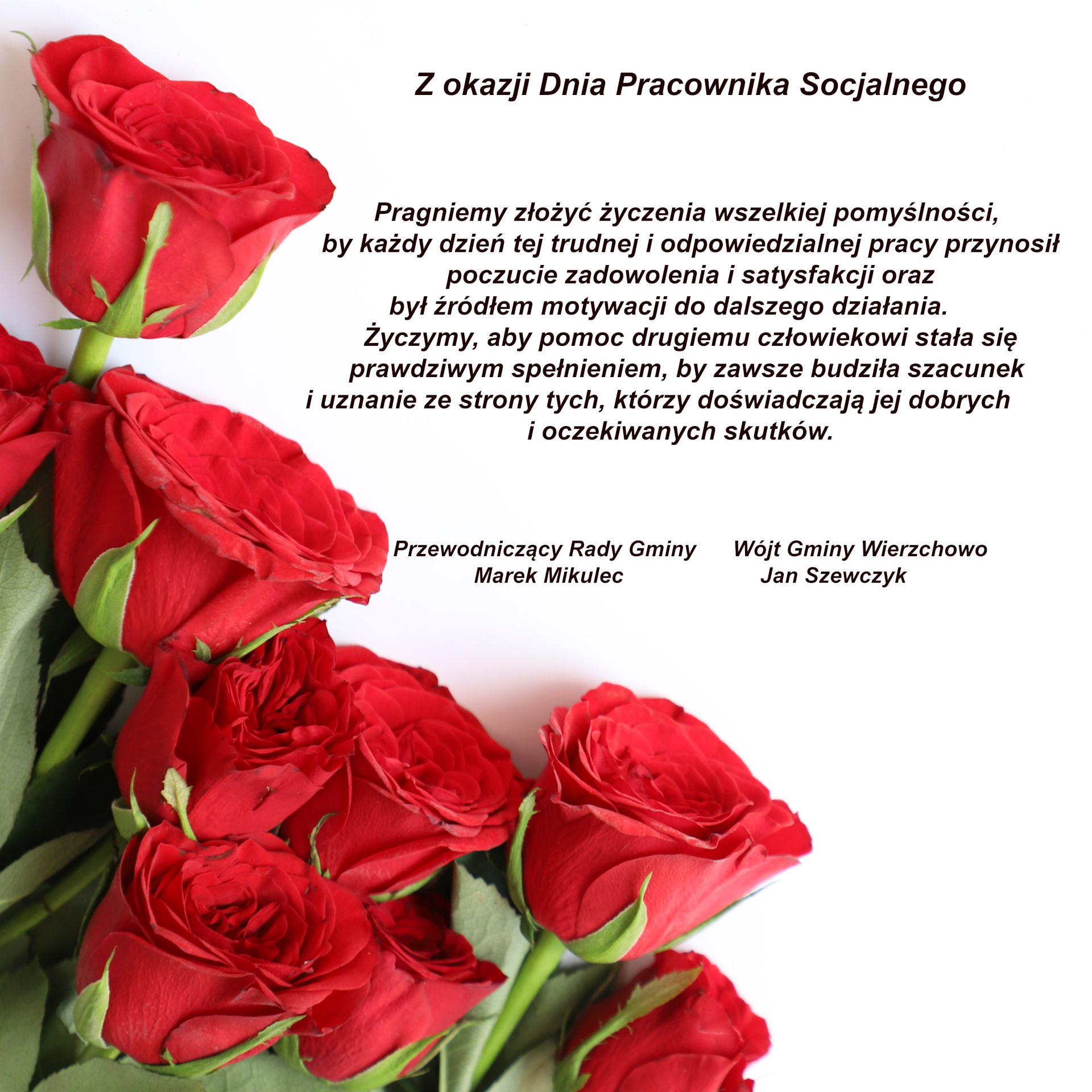 Życzenia dzien pracownika socjalnego