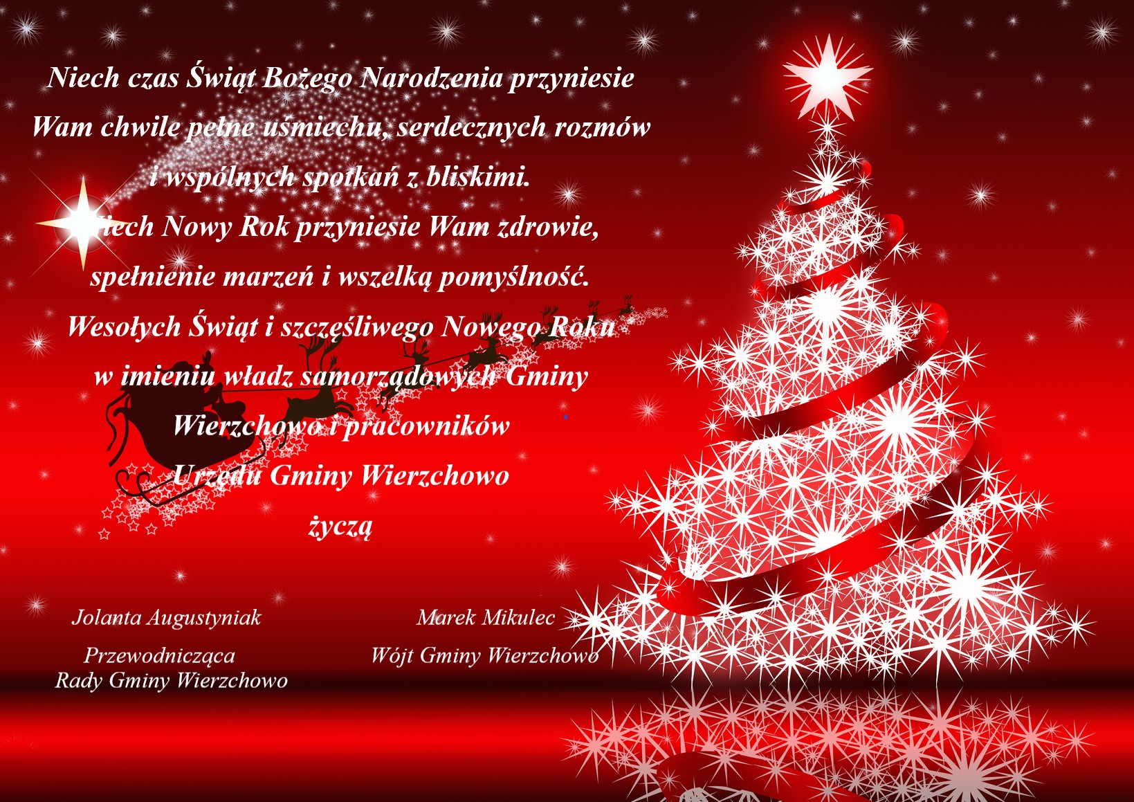 życzenia świąteczne, choinka