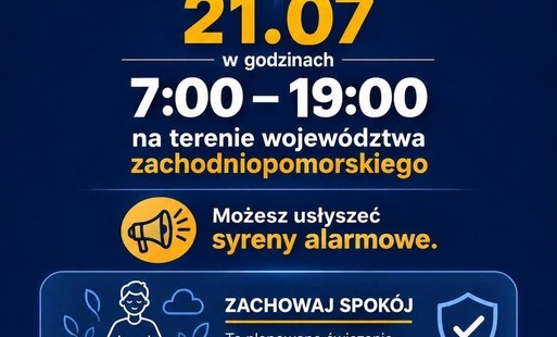 Zdjęcie do Ćwiczenie z użyciem syren alarmowych