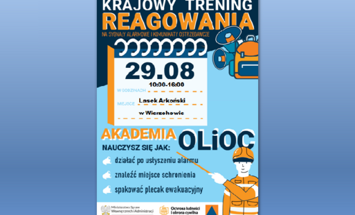 Zdjęcie do 29 sierpnia w całej Polsce ćwiczymy właściwe reagowanie. Rusza Krajowy Trening Reagowania Akademii OLiOC