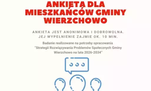 Ankieta dla mieszkańców Gminy Wierzchowo