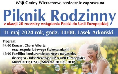 Zdjęcie do Piknik Rodzinny z okazji 20 rocznicy wstąpienia Polski do Unii Europejskiej